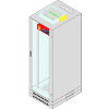 IT rack cabinets conforming to IP54 air-tightness standard fitted with automatic air-tightening unit and extinguishing system based on AGC Master and AGC Slave Extinguishing Apparatuses