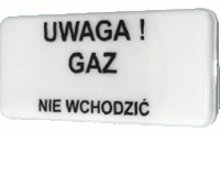 Sygnalizator przed wejściem do gaszonego pomieszczenia